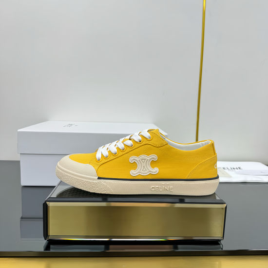 Celine Classic Canvas Shoes with Logo Emblem Non-slip Sole