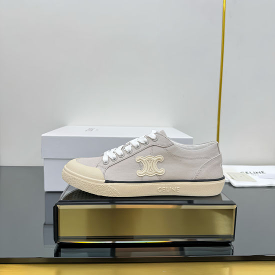 Celine Classic Canvas Shoes with Logo Emblem Non-slip Sole