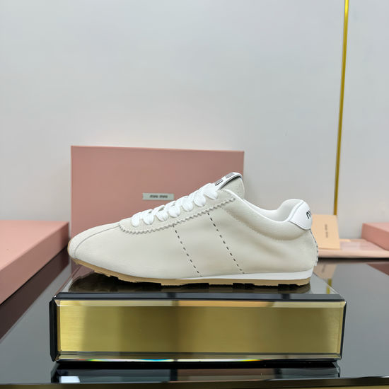 Miu Miu Thick Sole Canvas Casual Sneakers Wear-resistant Anti-slip