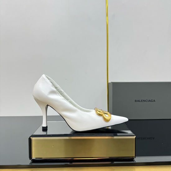 Balenciaga Elegant Pointed Toe High Heel Dress Shoes