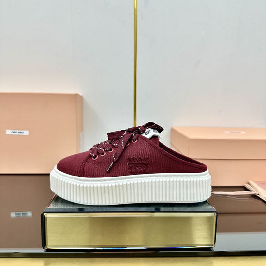 Miu Miu Comfortable Non-Slip Platform Casual Sneakers