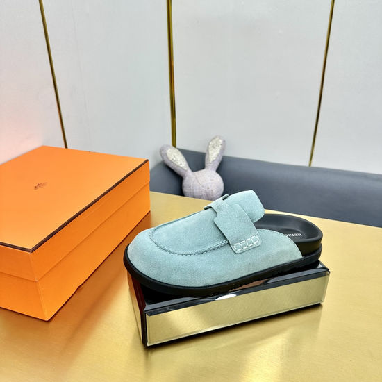 Hermes Minimalist Leather Slide Sandals