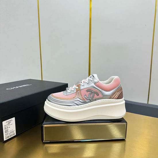 Chanel Classic Two Tone Casual Sneakers Premium Leather Comfortable Shoes