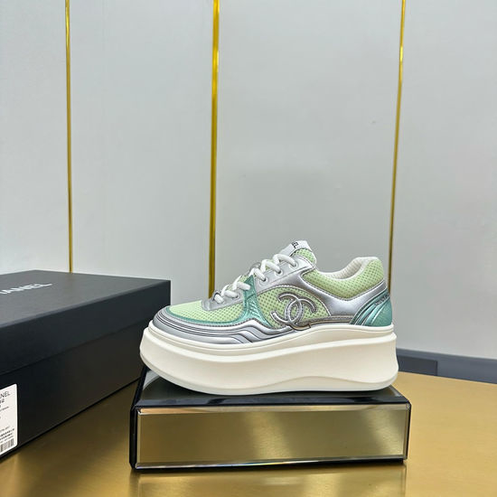 Chanel Classic Two Tone Casual Sneakers Premium Leather Comfortable Shoes