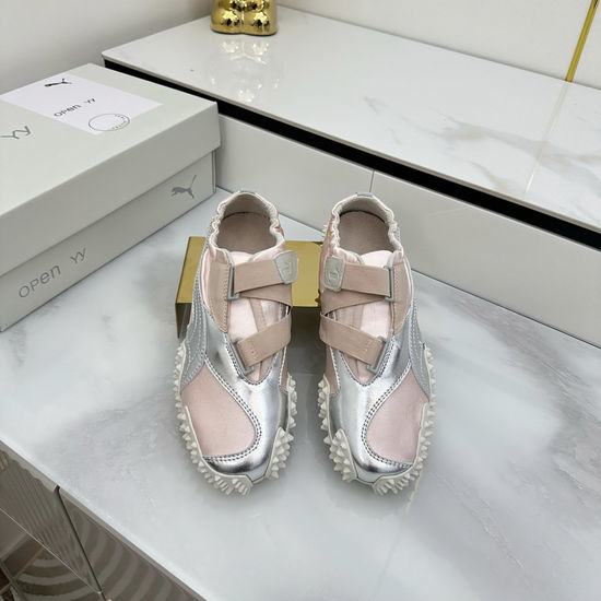 Puma Elegant Ballet-Inspired Slip-On Shoes with Silk Texture