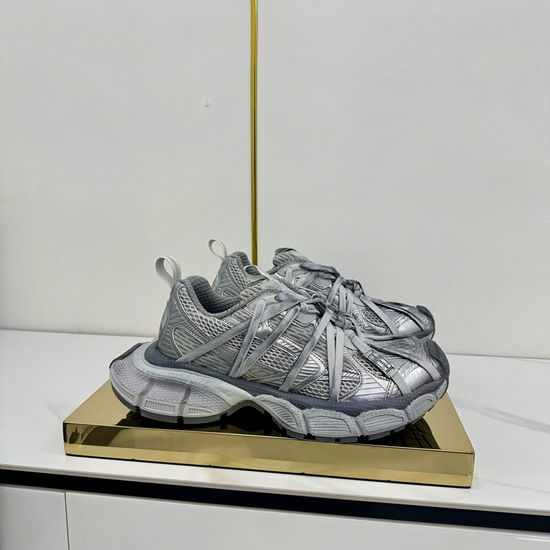 Balenciaga Breathable Mesh Upper Chunky Sneakers With Rubber Sole
