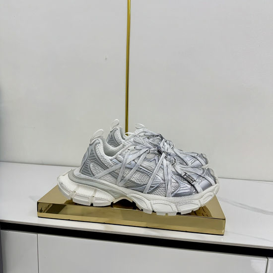 Balenciaga Breathable Mesh Upper Chunky Sneakers With Rubber Sole