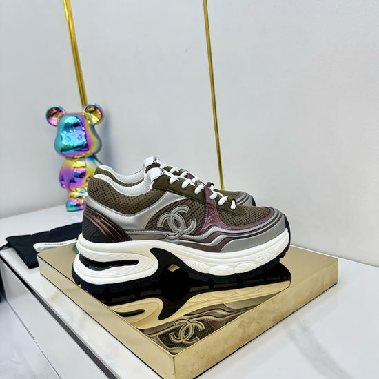 Chanel Classic Two Tone Casual Sneakers Premium Leather Comfortable Shoes
