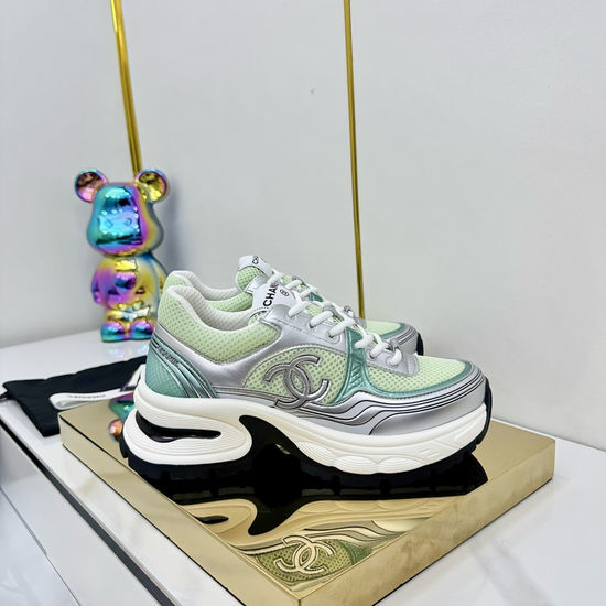 Chanel Classic Two Tone Casual Sneakers Premium Leather Comfortable Shoes