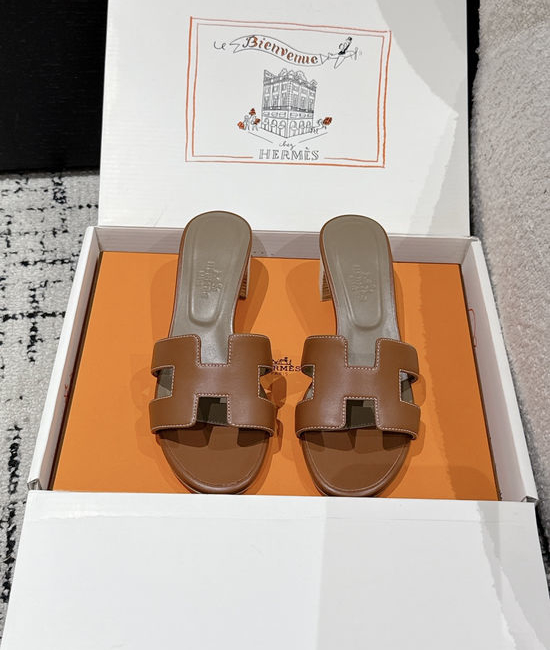 Hermes Embellished High Heel Slide Sandals Premium Quality