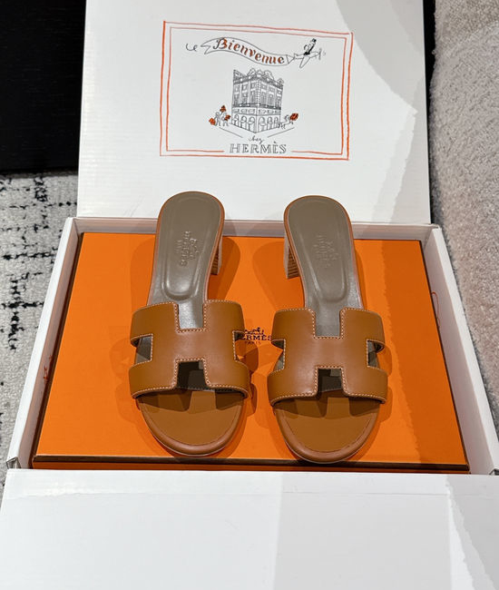 Hermes Embellished High Heel Slide Sandals Premium Quality