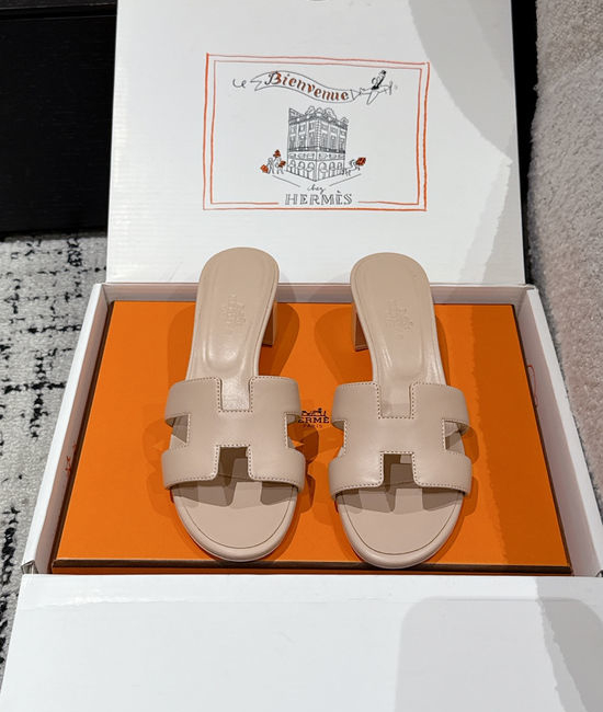 Hermes Embellished High Heel Slide Sandals Premium Quality