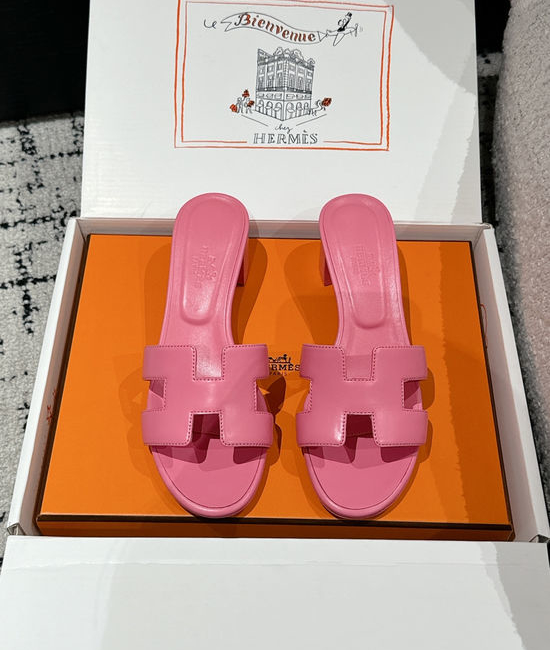 Hermes Embellished High Heel Slide Sandals Premium Quality