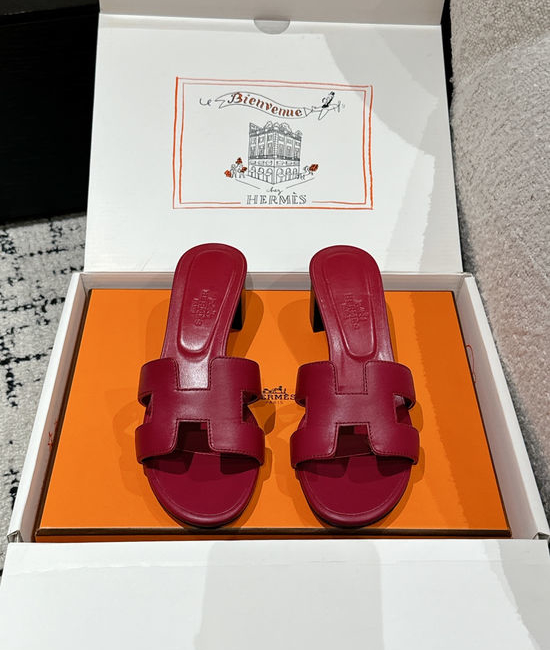 Hermes Embellished High Heel Slide Sandals Premium Quality