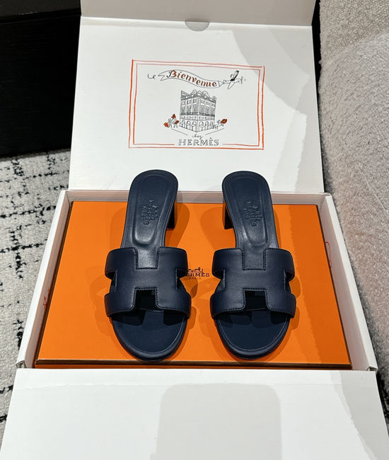 Hermes Embellished High Heel Slide Sandals Premium Quality