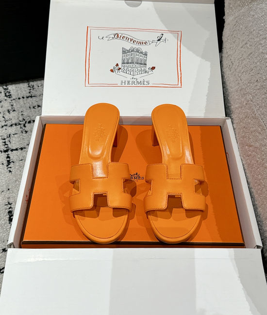 Hermes Embellished High Heel Slide Sandals Premium Quality