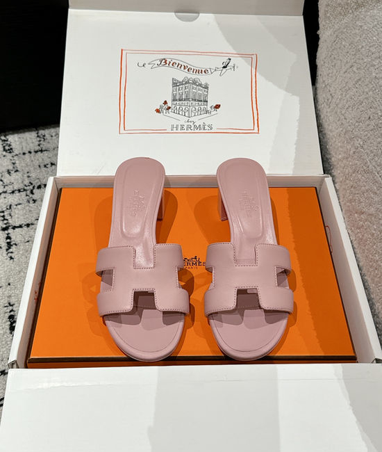 Hermes Embellished High Heel Slide Sandals Premium Quality