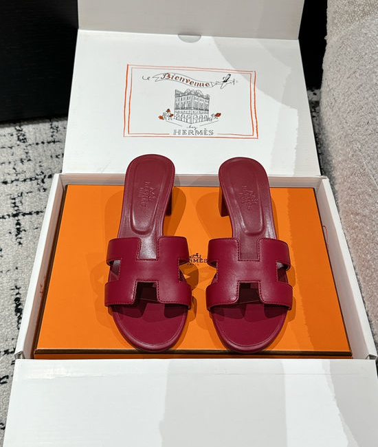 Hermes Embellished High Heel Slide Sandals Premium Quality