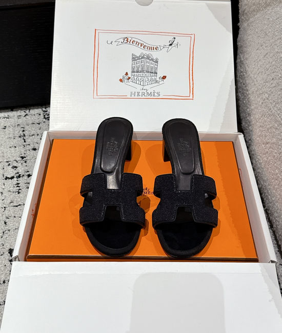 Hermes Embellished High Heel Slide Sandals Premium Quality