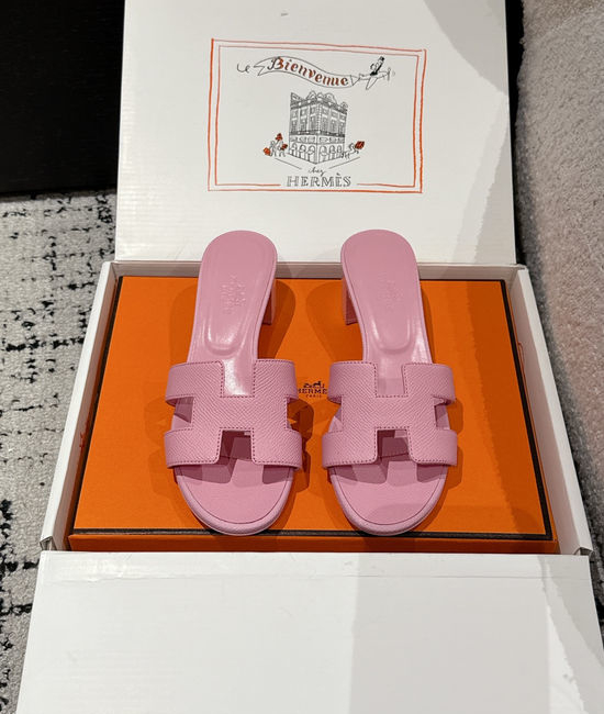 Hermes Embellished High Heel Slide Sandals Premium Quality