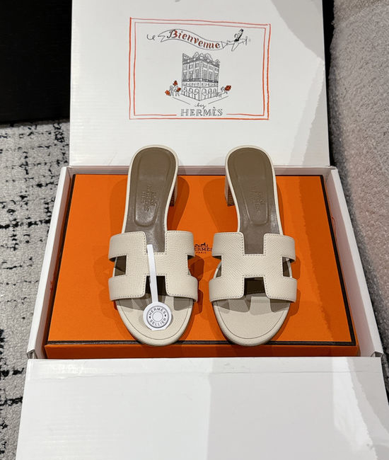 Hermes Embellished High Heel Slide Sandals Premium Quality