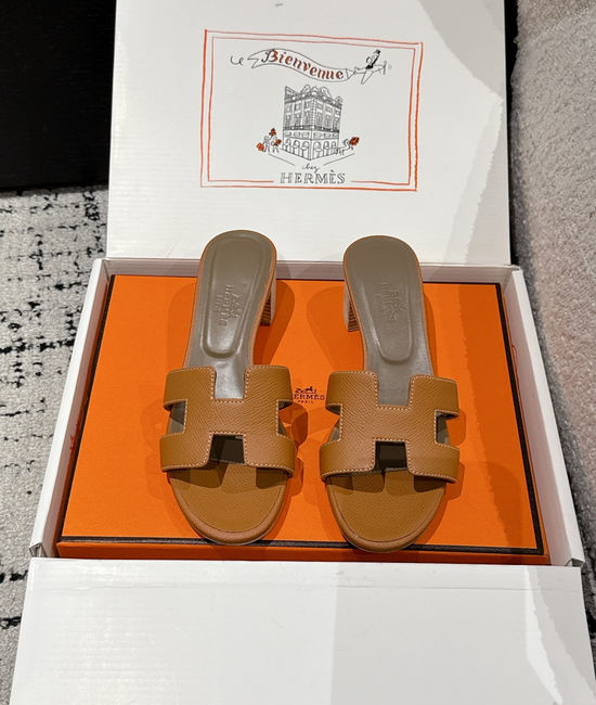 Hermes Embellished High Heel Slide Sandals Premium Quality