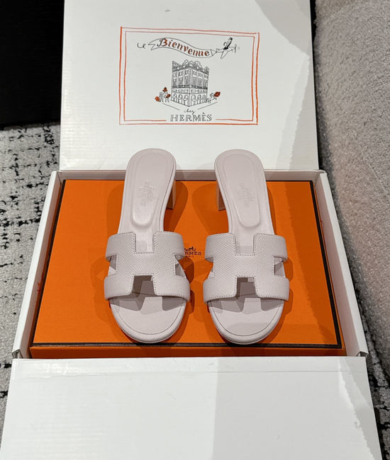 Hermes Embellished High Heel Slide Sandals Premium Quality