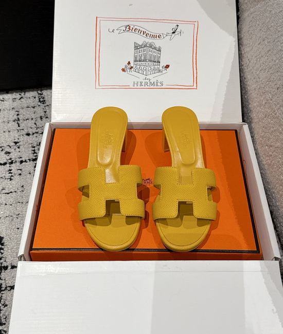 Hermes Embellished High Heel Slide Sandals Premium Quality