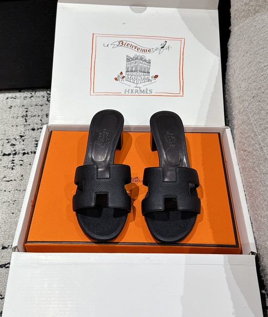 Hermes Embellished High Heel Slide Sandals Premium Quality