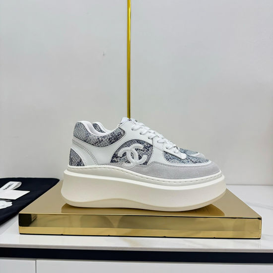 Chanel Classic Two Tone Casual Sneakers Premium Leather Comfortable Shoes