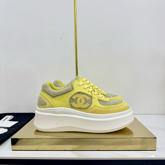 Chanel Classic Two Tone Casual Sneakers Premium Leather Comfortable Shoes