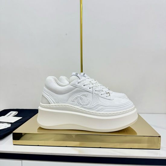 Chanel Classic Two Tone Casual Sneakers Premium Leather Comfortable Shoes