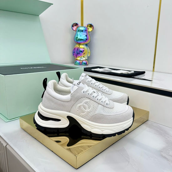 Chanel Classic Two Tone Casual Sneakers Premium Leather Comfortable Shoes