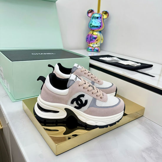 Chanel Classic Two Tone Casual Sneakers Premium Leather Comfortable Shoes