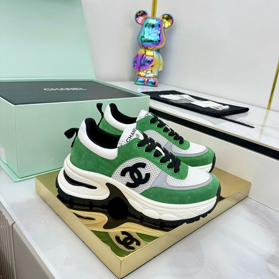 Chanel Classic Two Tone Casual Sneakers Premium Leather Comfortable Shoes