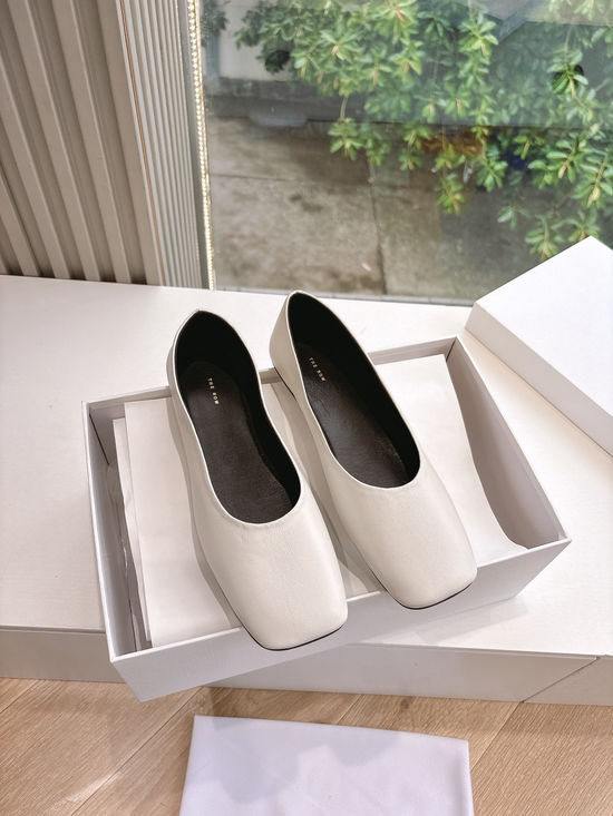 The Row Minimalist Genuine Leather Comfort Flat Loafers