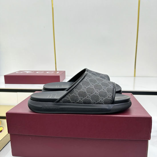 Gucci Classic Webbing Non-slip Casual Rubber Slides