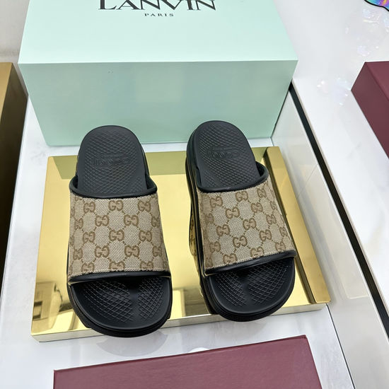 Gucci Classic Webbing Non-slip Casual Rubber Slides
