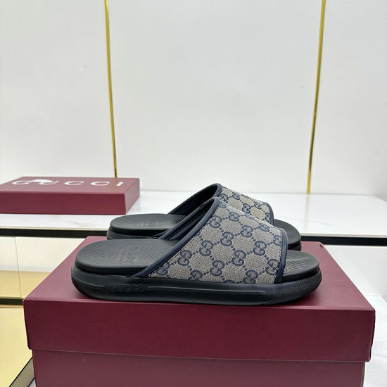 Gucci Classic Webbing Non-slip Casual Rubber Slides