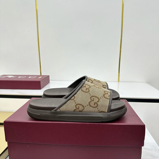 Gucci Classic Webbing Non-slip Casual Rubber Slides