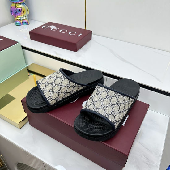 Gucci Classic Webbing Non-slip Casual Rubber Slides