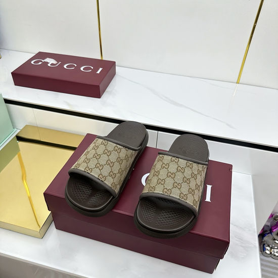 Gucci Classic Webbing Non-slip Casual Rubber Slides