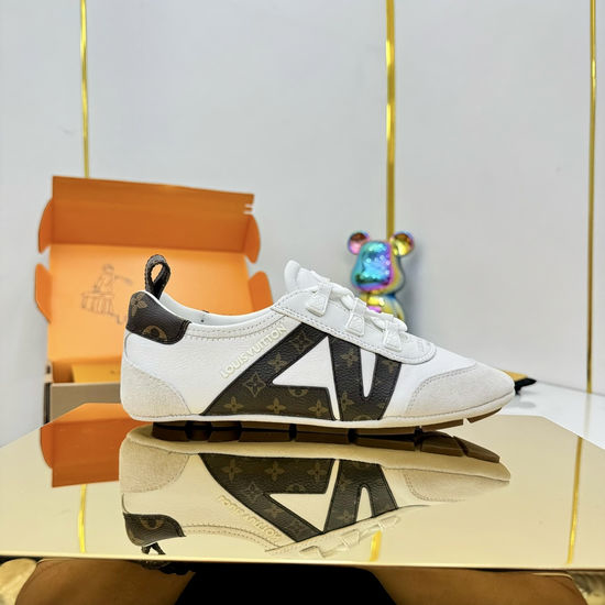 Louis Vuitton LV Retro Basketball Sneakers with Premium Cowhide Upper