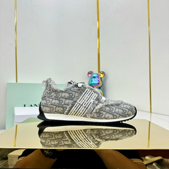 Christian Dior CD Mesh Leather Chunky Sneakers Breathable Soft Comfortable Footwear