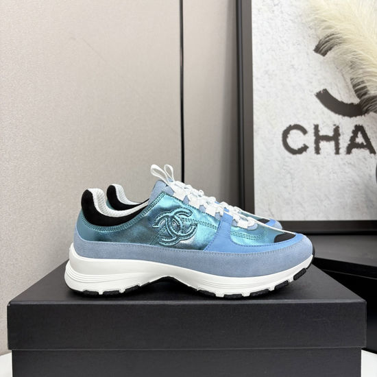Chanel Two Tone Casual Sneakers Breathable Comfortable Versatile Sports Shoes
