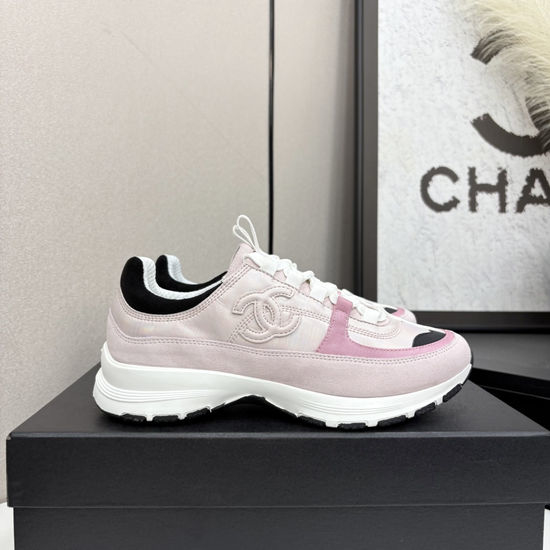 Chanel Two Tone Casual Sneakers Breathable Comfortable Versatile Sports Shoes