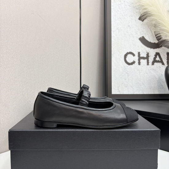 Chanel Velvet Sheepskin Leather Sole Slides Sandals