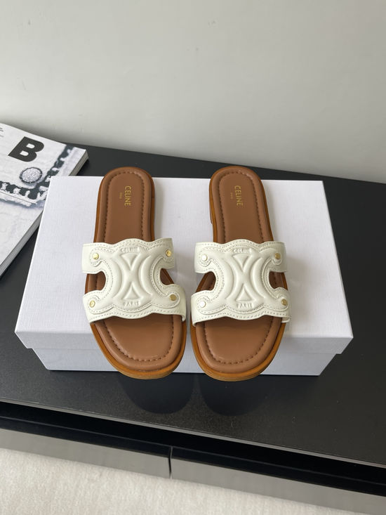 Celine Retro Roman Sandals Casual Slip On Daily Footwear