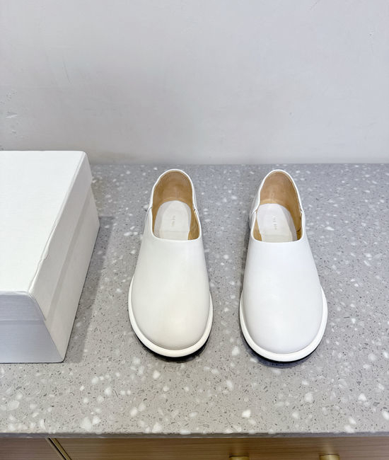 The Row Soft Suede Thick Sole Casual Loafers