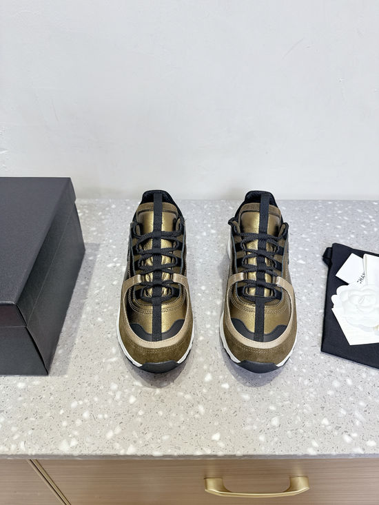 Chanel Stylish Suede Casual Sneakers Versatile Comfortable Sports Shoes